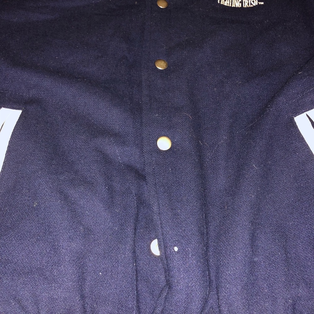 Adidas Men's Navy and White Varsity Jacket - Picture 2 of 7